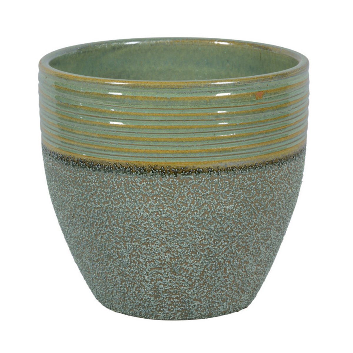 Keramické květináče - Květináč keramický  CORSICA 34SI glazovaný zelený 27cm