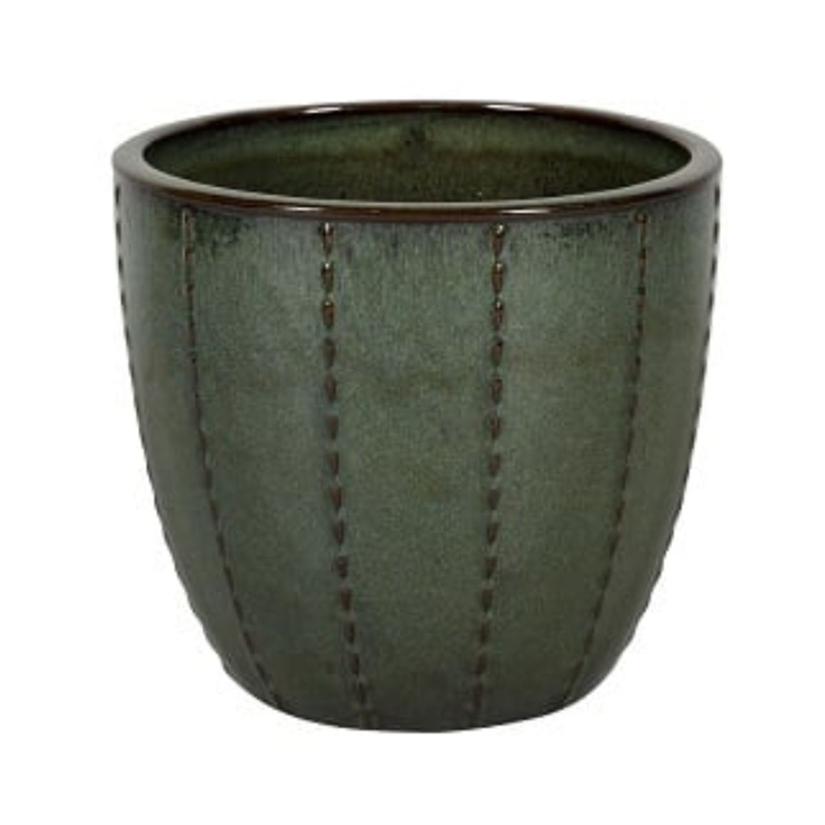 Keramické květináče - Květináč keramický glazovaný SEOUL 10-01DA zelený 48cm