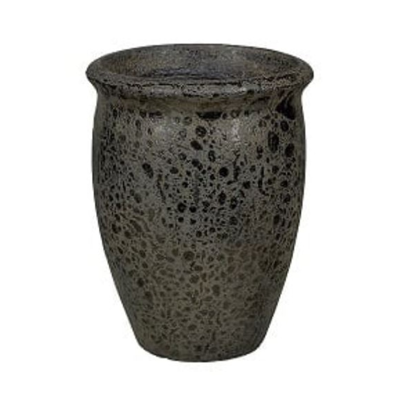 Keramické květináče - Květináč keramický VIKAN 01BB glazovaný hnědý 35cm