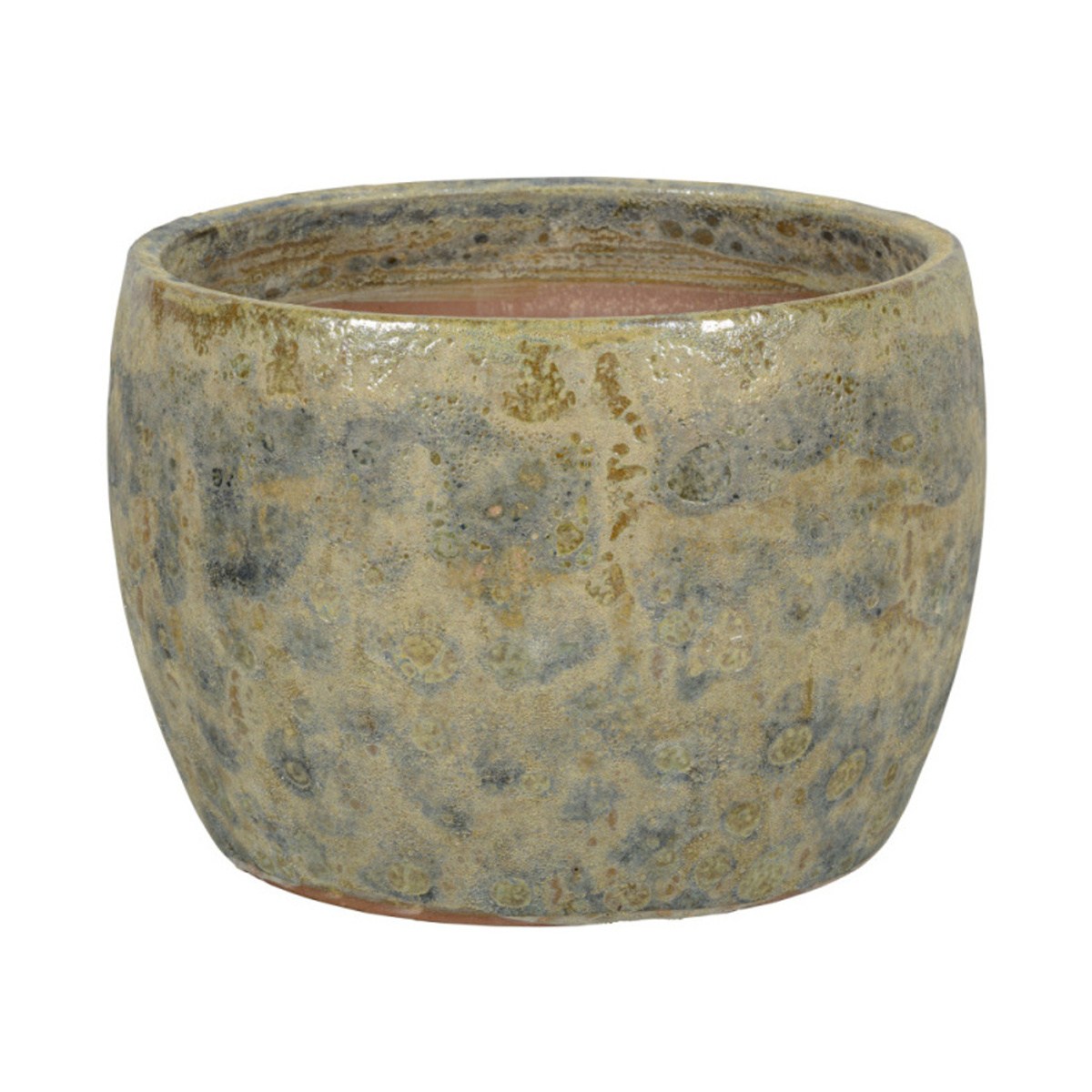 Keramické květináče - Květináč keramický  VIKAN 02BC glazovaný šampaň 15x21