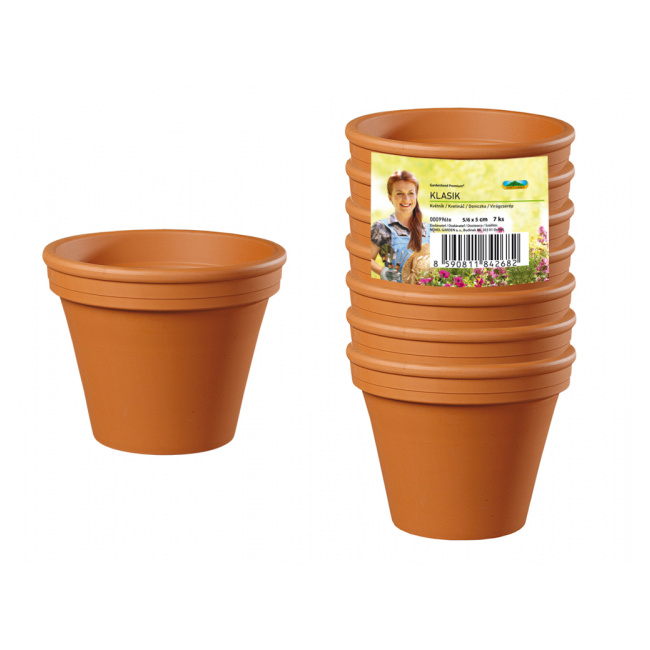 Květináče - Květináč KLASIK 7ks terakota 5cm