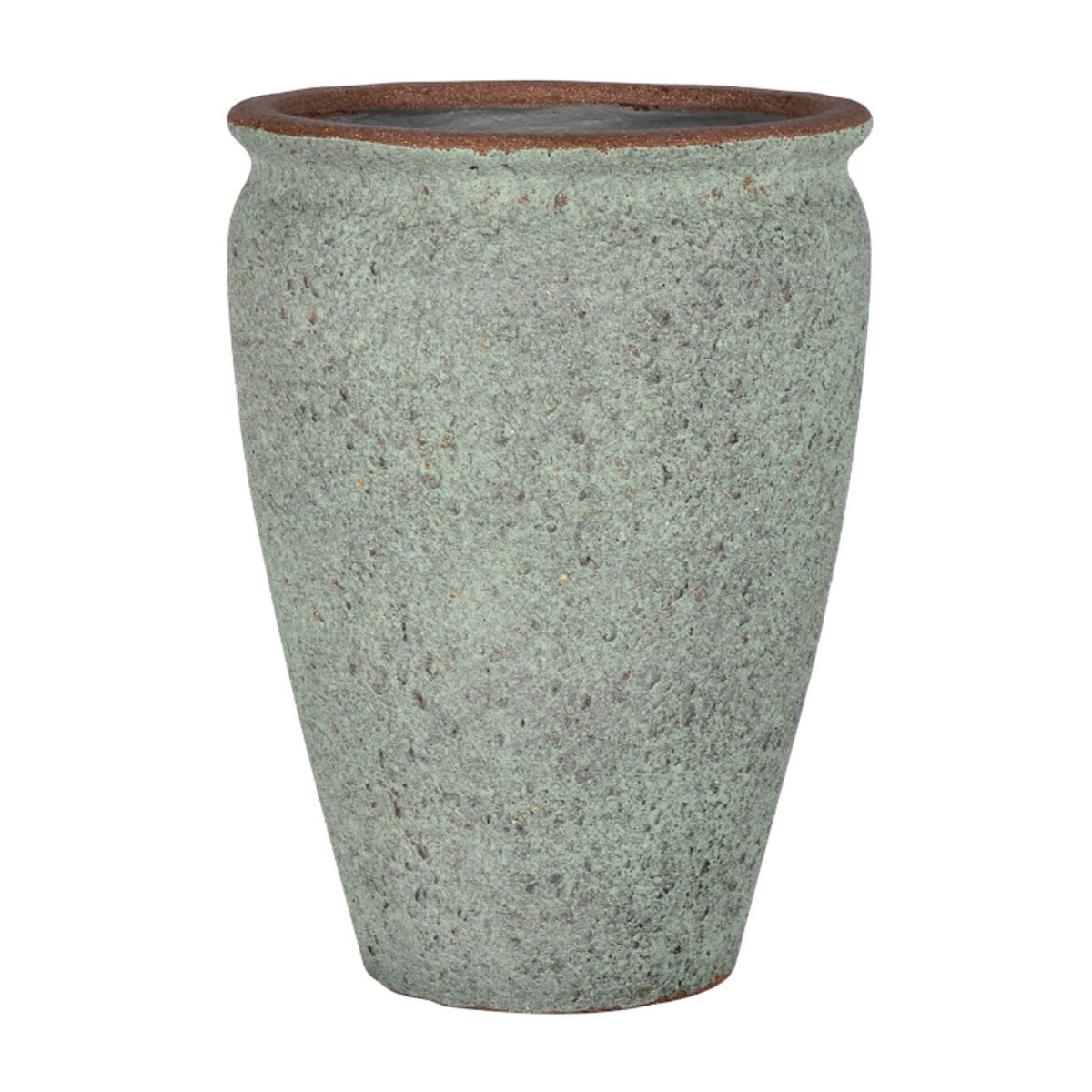 Kompozitní květináče - Květináč kulatý ARTEMIS L ficonstone zelený 68x53cm