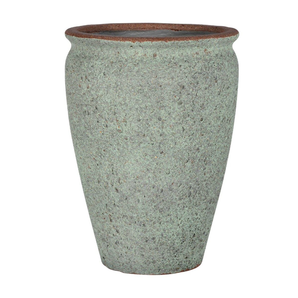 Kompozitní květináče - Květináč kulatý ARTEMIS S ficonstone zelený 58x42,5cm