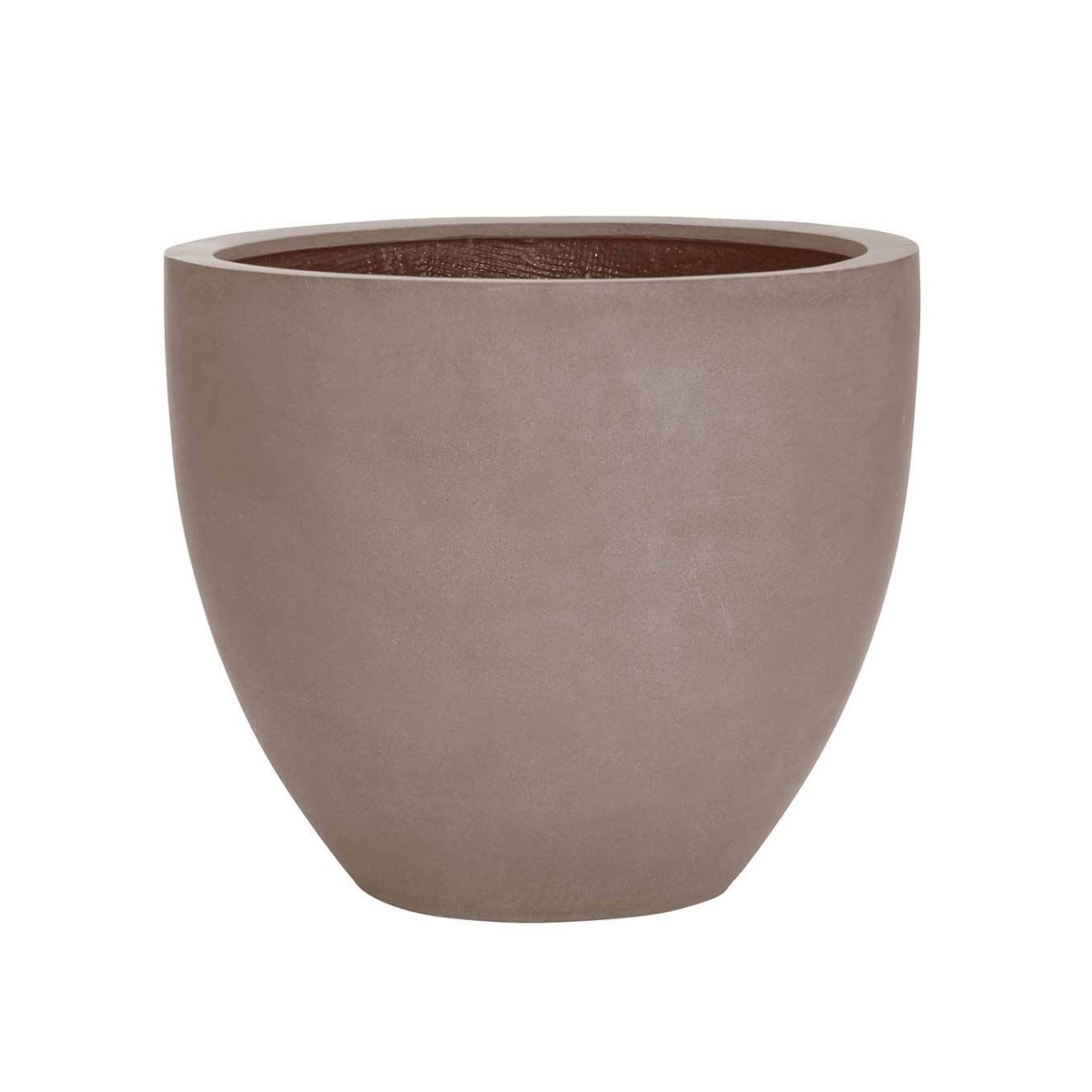 Kompozitní květináče - Květináč kulatý JESSLYN M fiberstone taupe 60cm