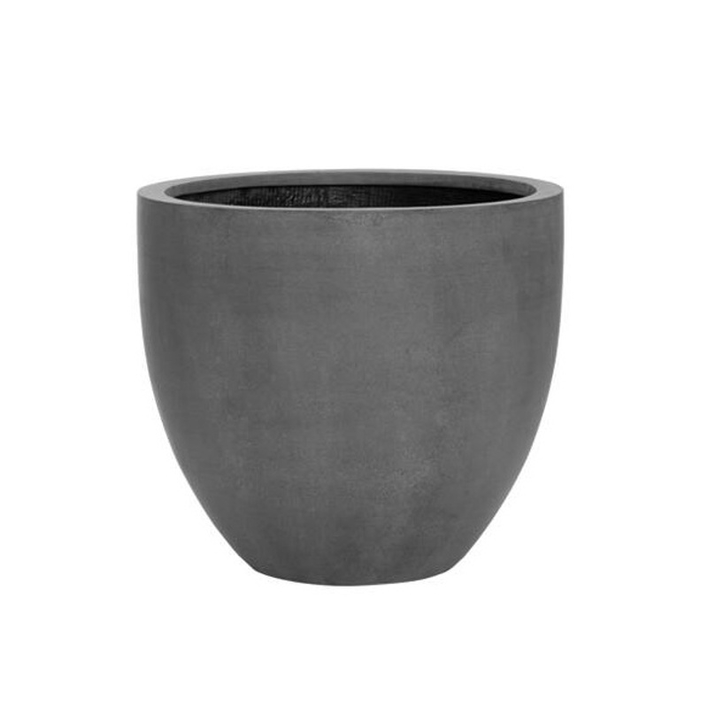 Kompozitní květináče - Květináč kulatý JESSLYN S fiberstone šedý 50cm