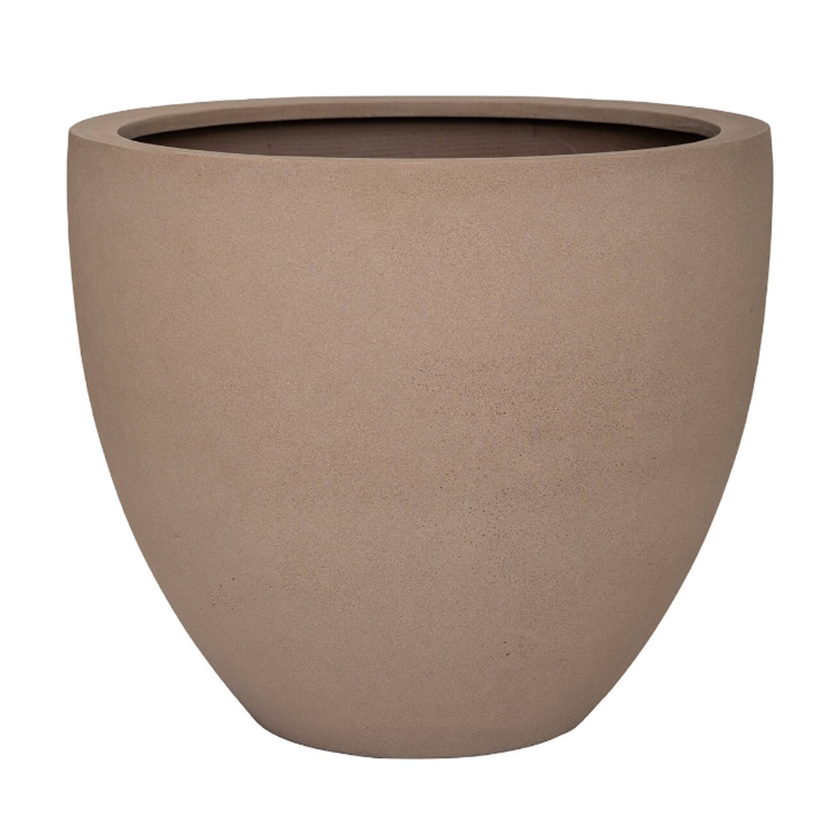 Kompozitní květináče - Květináč kulatý JESSLYN S fiberstone taupe 50cm