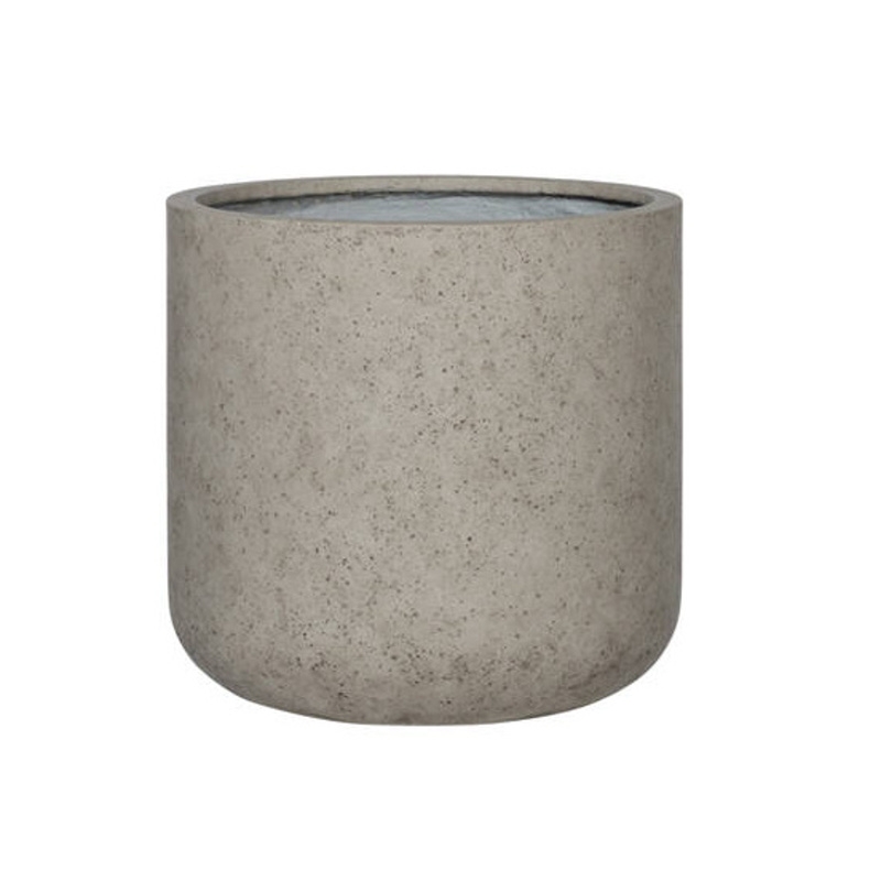 Kompozitní květináče - Květináč kulatý JUMBO CHARLIE XXS ficonstone sv.béžový 53cm