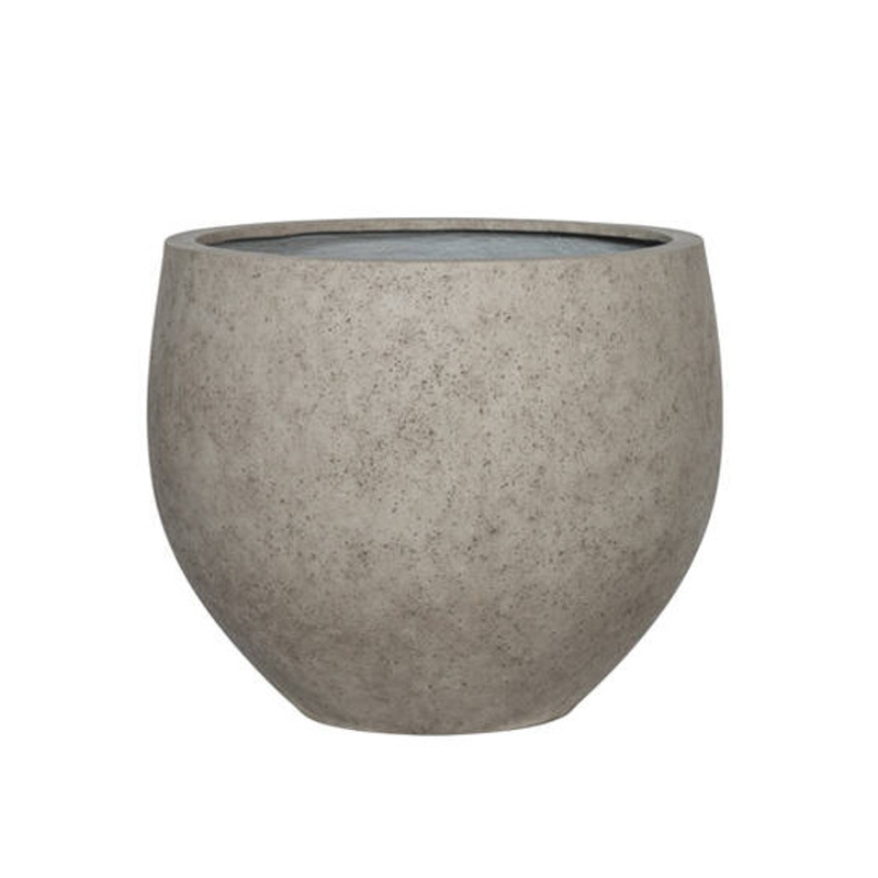Kompozitní květináče - Květináč kulatý JUMBO ORB XS ficonstone sv.béžový 69cm