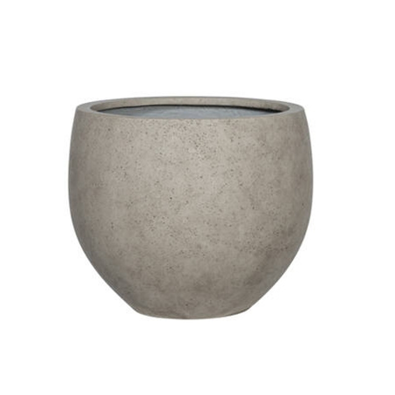 Kompozitní květináče - Květináč kulatý JUMBO ORB XXS ficonstone sv.béžový 53cm