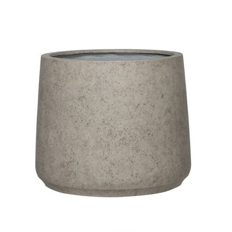 Kompozitní květináče - Květináč kulatý JUMBO PATT XS ficonstone sv.béžový 73cm