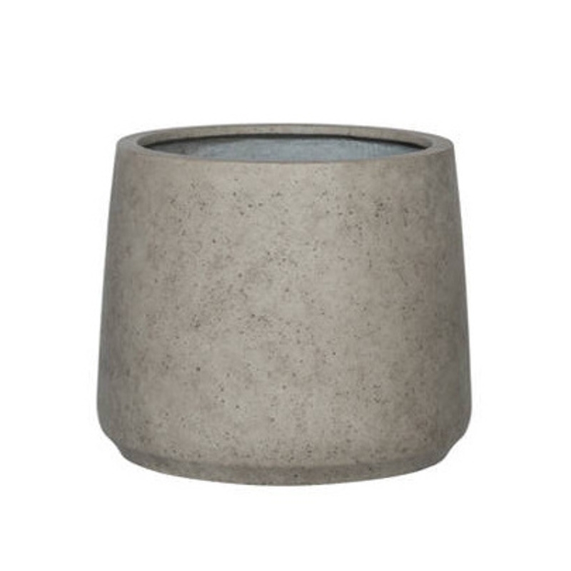 Kompozitní květináče - Květináč kulatý JUMBO PATT XXS ficonstone sv.béžový 55,5cm