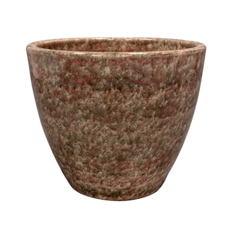 Keramické květináče - Květináč kulatý keramický DANIEK CLOUDY červený 30cm