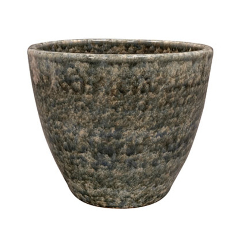 Keramické květináče - Květináč kulatý keramický DANIEK CLOUDY modrý 37cm