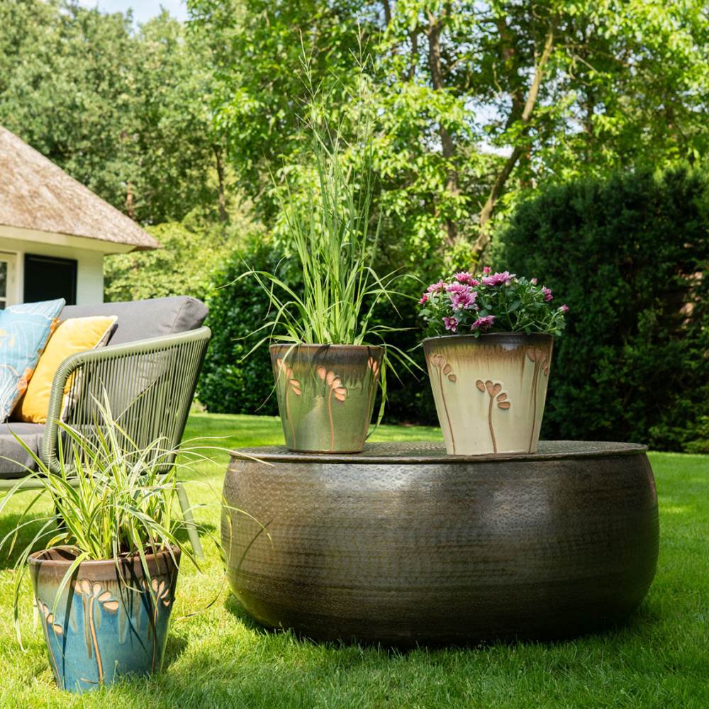 Květináč kulatý keramický MEYA krémový 21cm-0