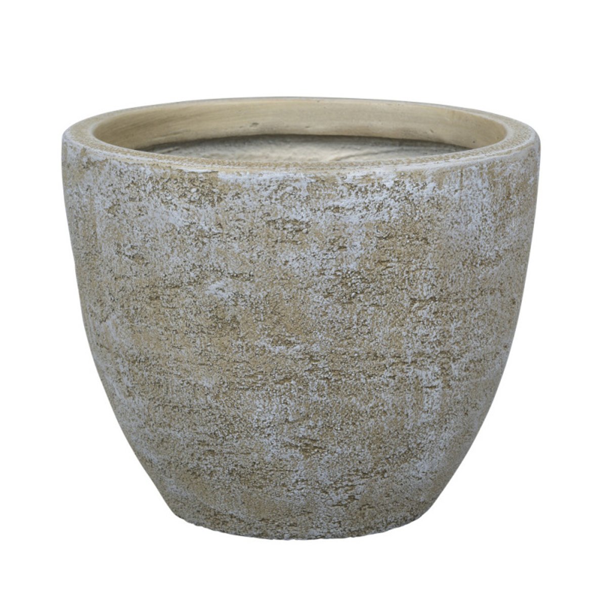 Kompozitní květináče - Květináč kulatý LOGAN 04LD fiberclay sv.hnědý 24cm