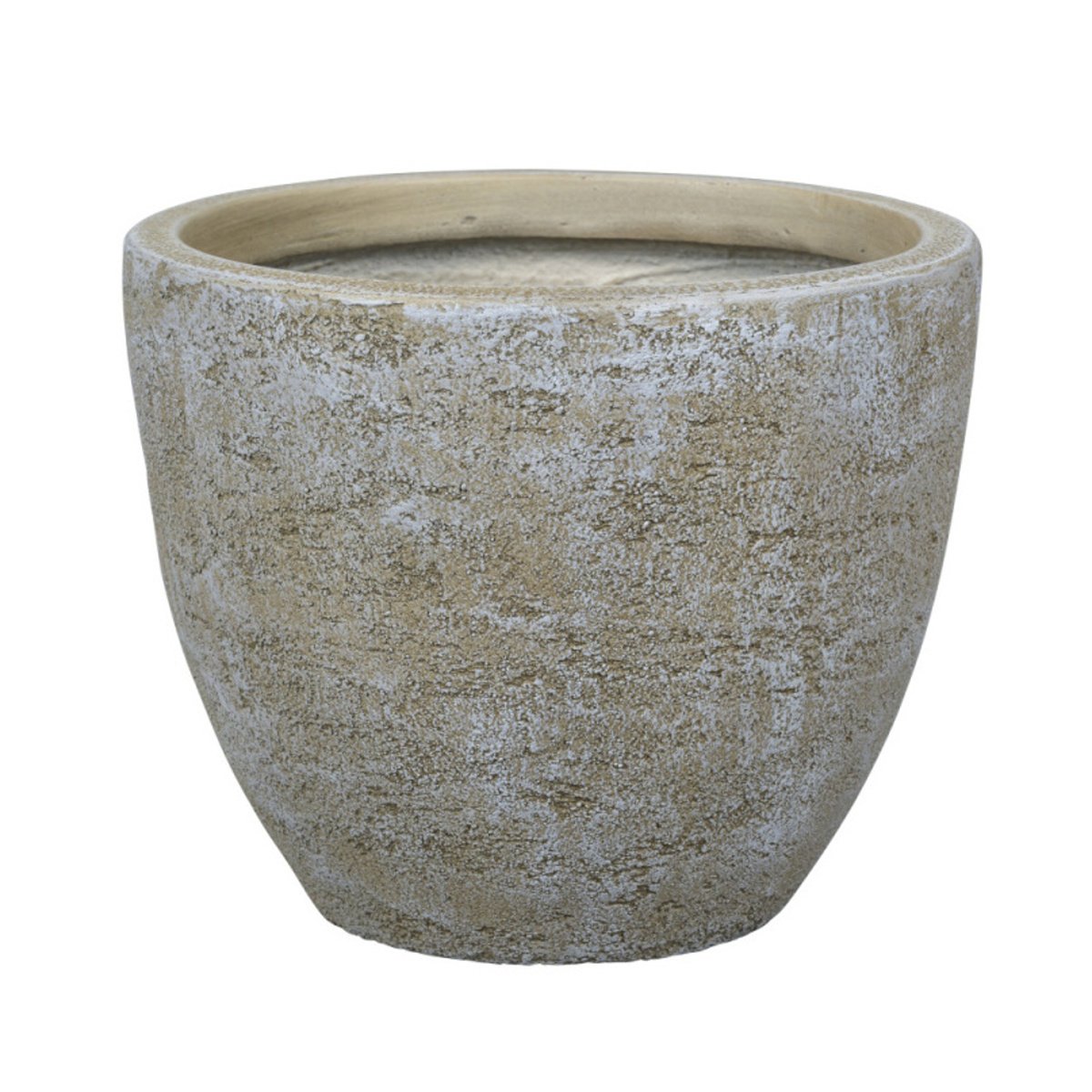 Kompozitní květináče - Květináč kulatý LOGAN 04LD fiberclay sv.hnědý 37cm