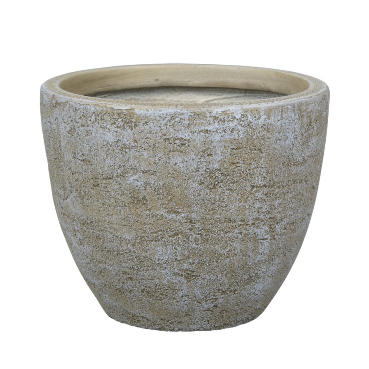 Kompozitní květináče - Květináč kulatý LOGAN 04LD fiberclay sv.hnědý 44cm