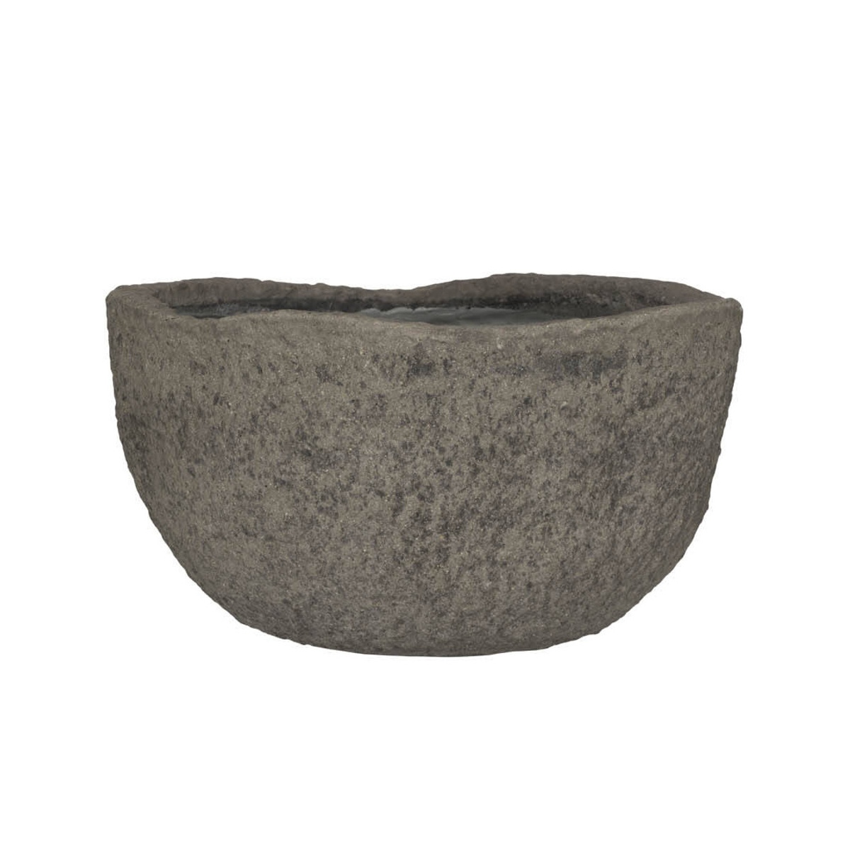 Kompozitní květináče - Květináč kulatý MT.FRANCIS XS ficonstone šedo-hnědý 46cm