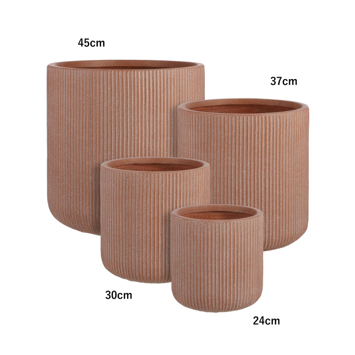 Keramické květináče - Květináč kulatý NUOVO keramika terakota 24cm