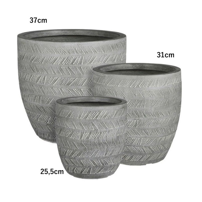 Keramické květináče - Květináč kulatý STOCKHOLM keramický sv.zelený 31cm