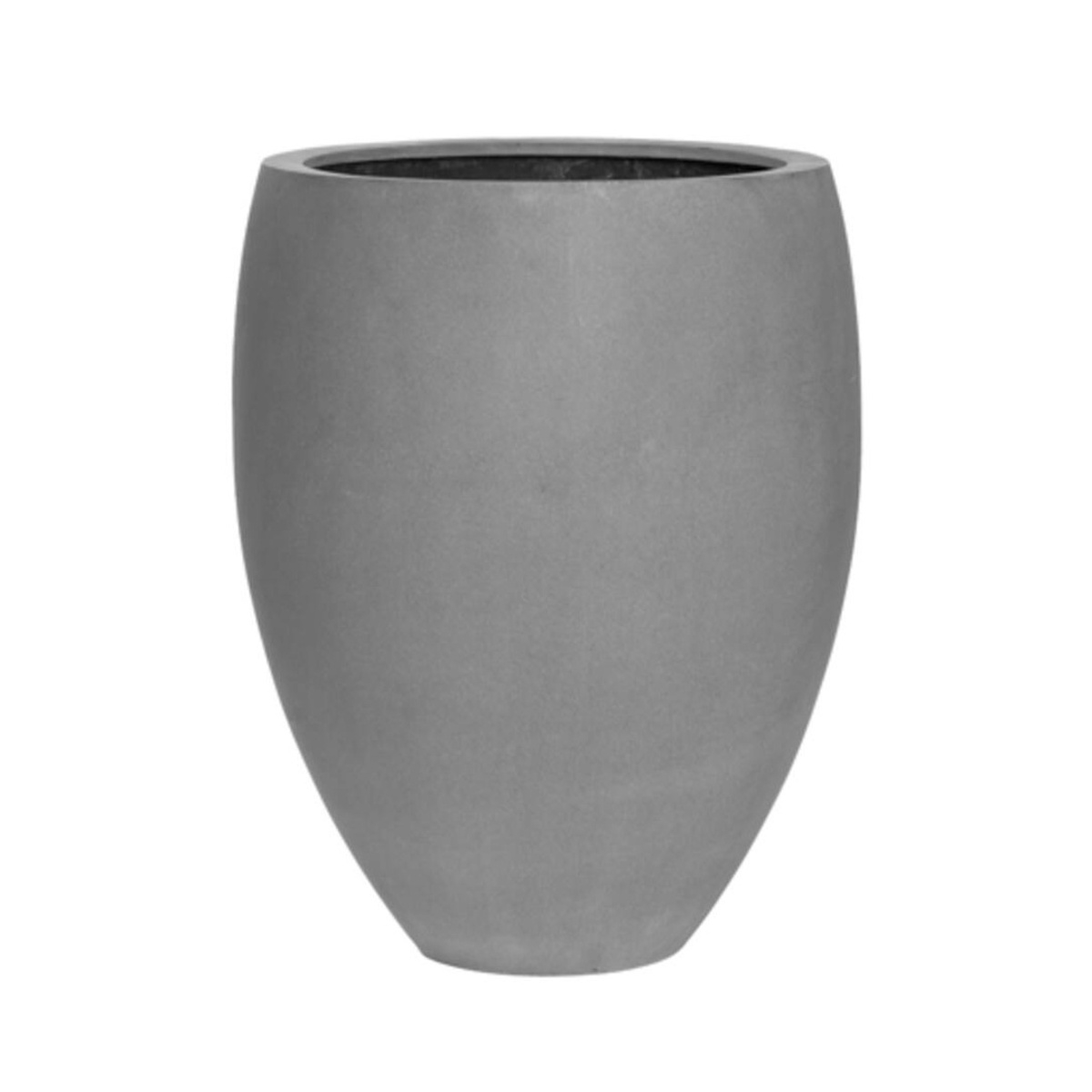 Kompozitní květináče - Květináč kulatý vysoký BOND M fiberstone šedý 48,5cm