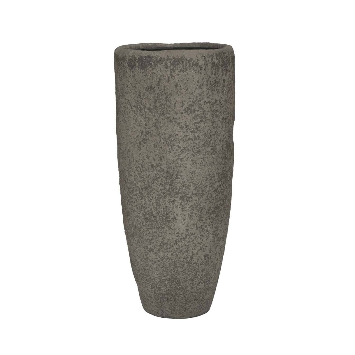 Kompozitní květináče - Květináč kulatý vysoký MT.COOPER L ficonstone šedo-hnědý 90x40cm