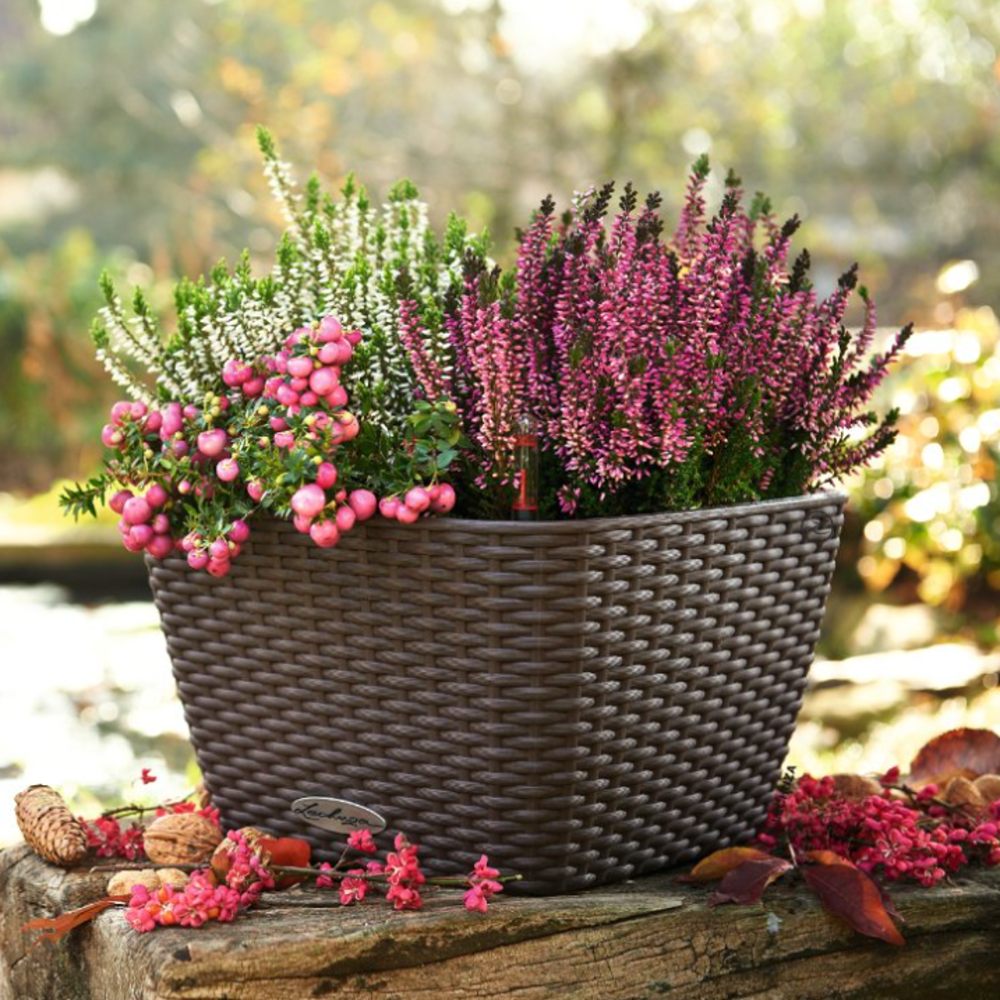 Květináč Lechuza BACINO Cottage mokka set 30x30cm-3