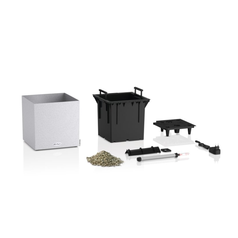 Květináč Lechuza CANTO Stone bílý set 40x40cm-0