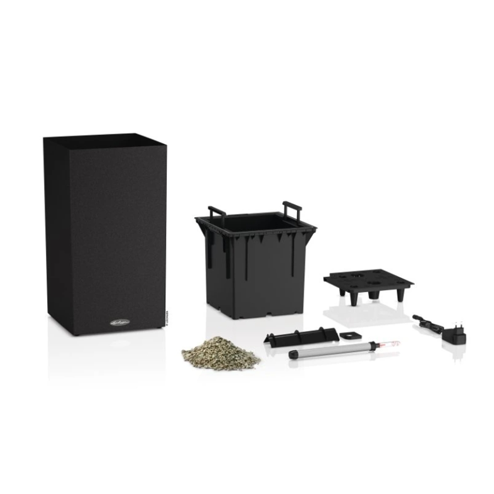 Květináč Lechuza CANTO Stone černý set 56x30cm-0