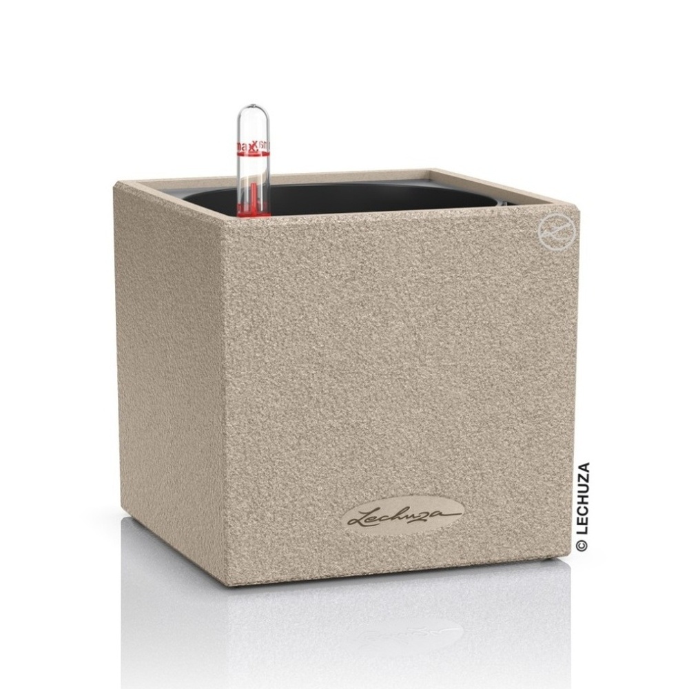 Květináče - Květináč Lechuza  CANTO Stone pískový set 14cm