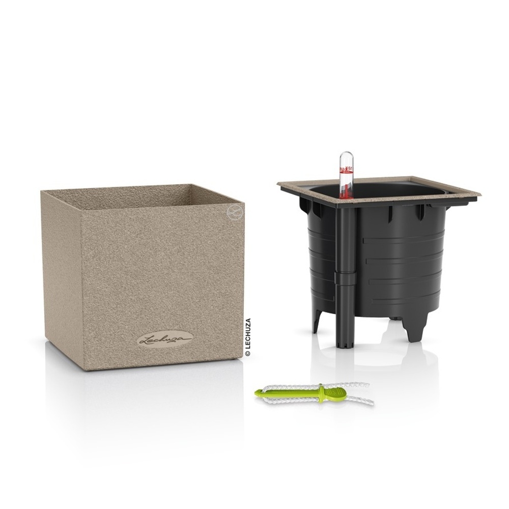 Květináč Lechuza  CANTO Stone pískový set 14cm-0