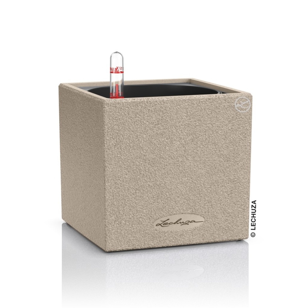Květináče - Květináč Lechuza CANTO Stone pískový set 30x30cm