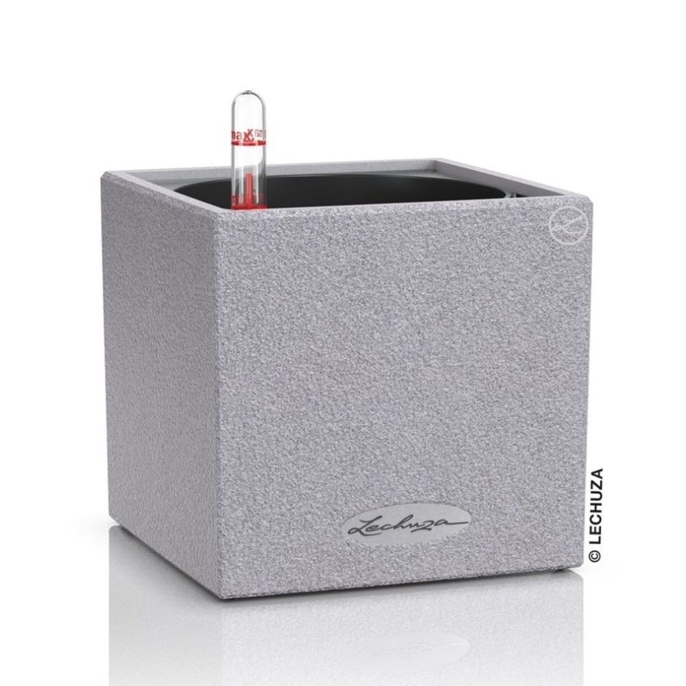 Květináče - Květináč Lechuza CANTO Stone šedý set 14cm