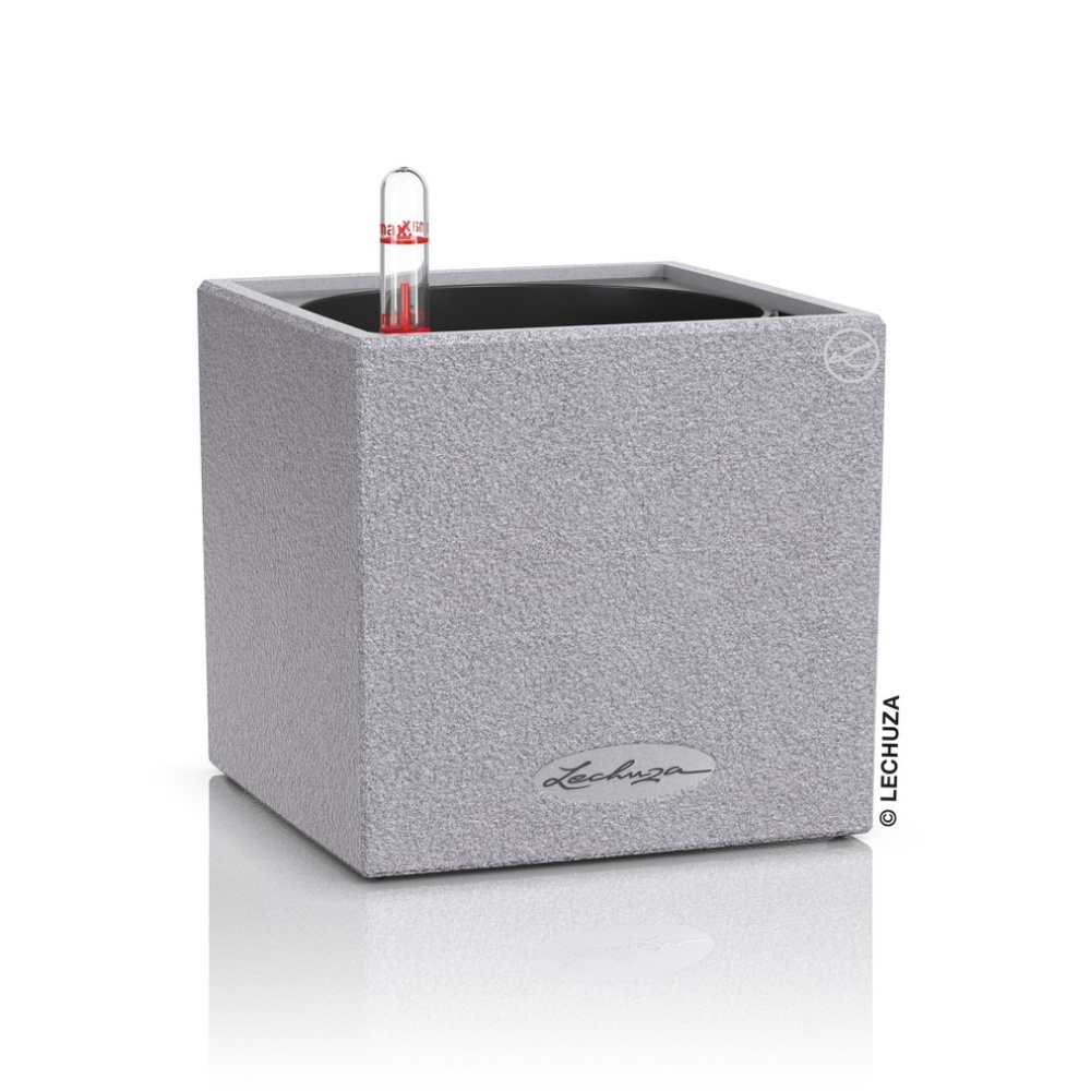 Květináče - Květináč Lechuza CANTO Stone šedý set 30x30cm