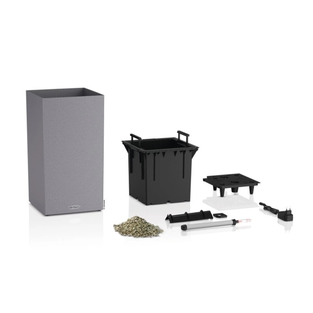 Květináč Lechuza CANTO Stone šedý set 56x30cm-0