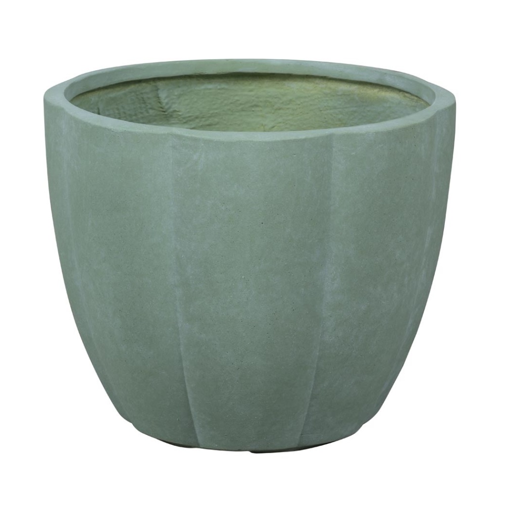 Kompozitní květináče - Květináč LUTON 04A fiberclay sv.zelený 43,5cm