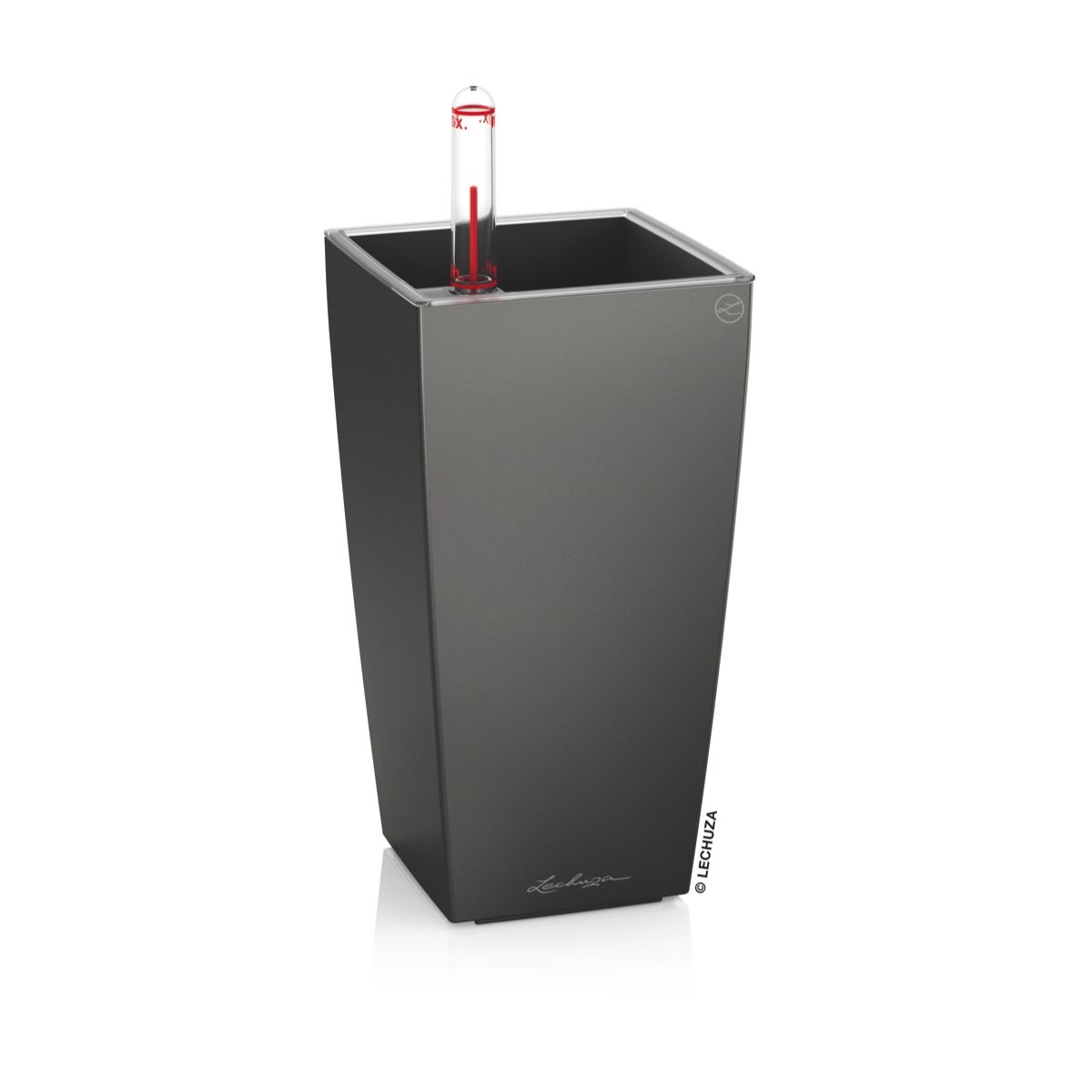 Květináče - Květináč MINI CUBI 9cm antracit