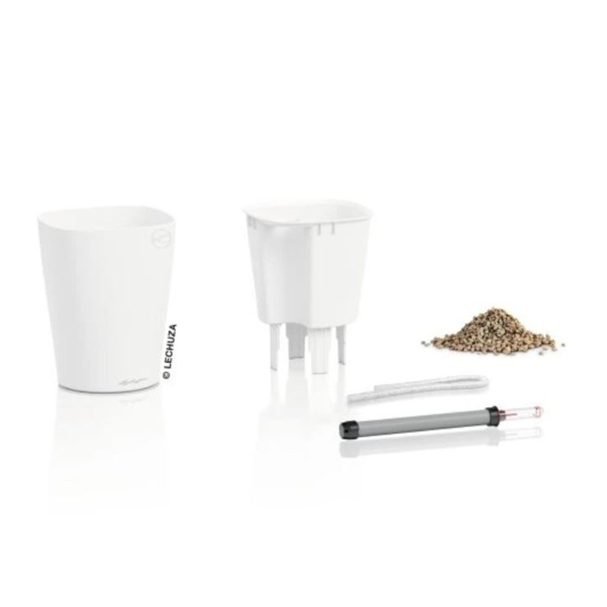 Květináč MINI DELTINI matný bílý 13cm-0