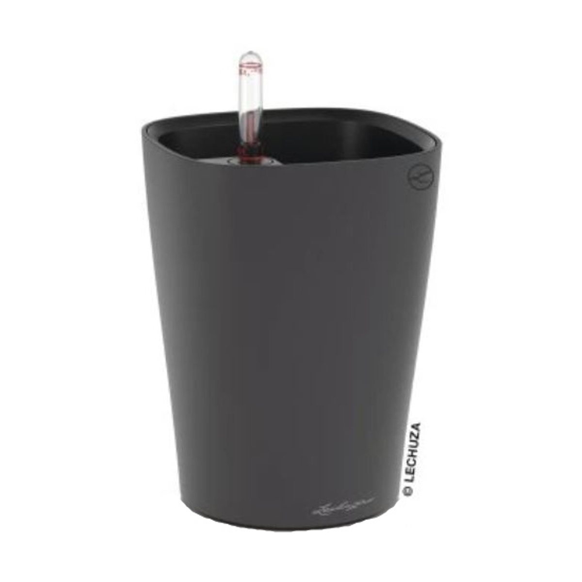 Plastové květináče - Květináč MINI DELTINI matný čedičový 13cm