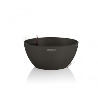 Květináče - Květináč/miska CUBETO Stone komplet set černá 30cm