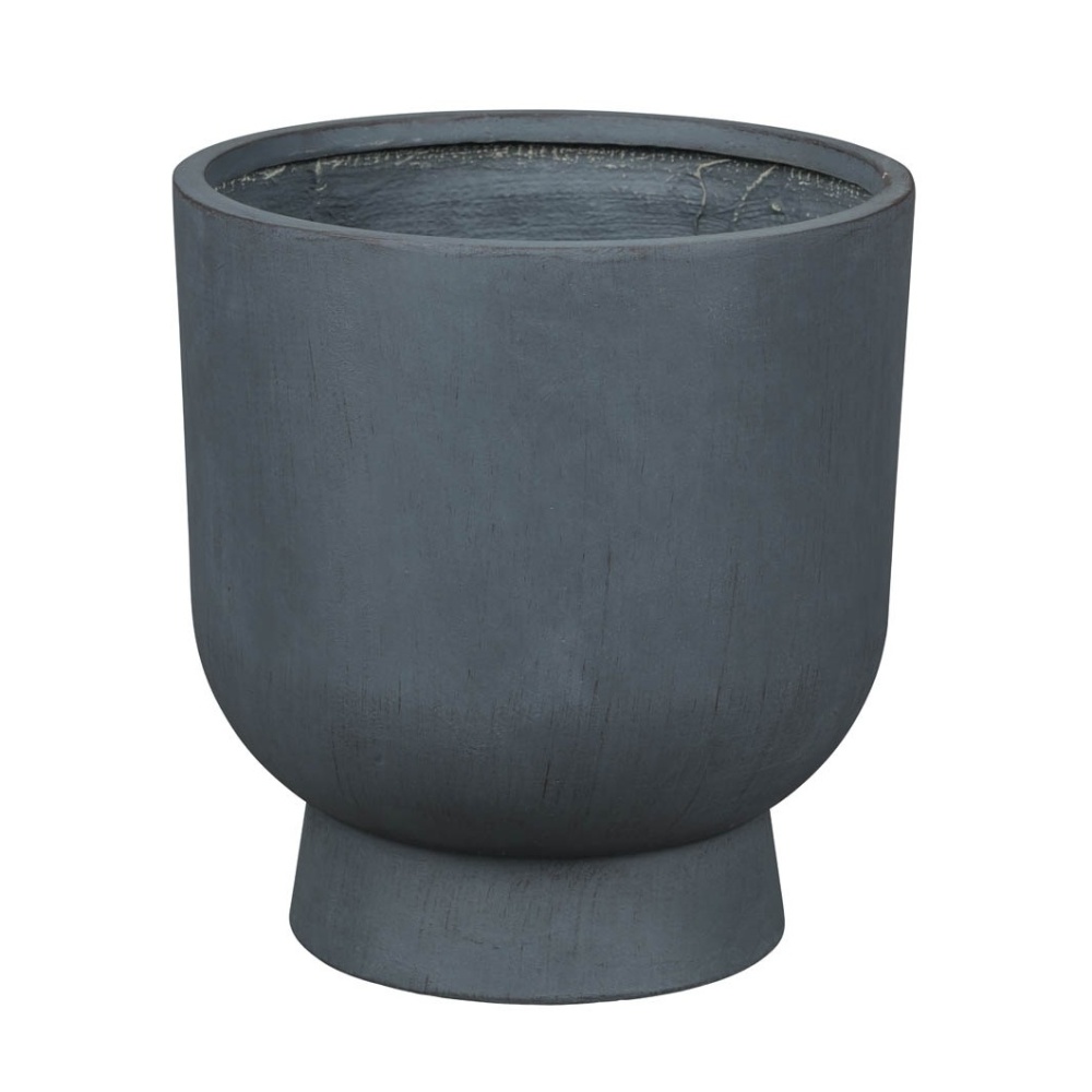 Kompozitní květináče - Květináč na noze ABERDEEN 01G fiberclay šedý 44cm