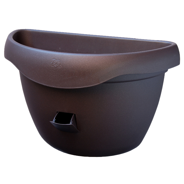 Květináče - Květináč na zeď samozavl. SIESTA 29cm čokoláda
