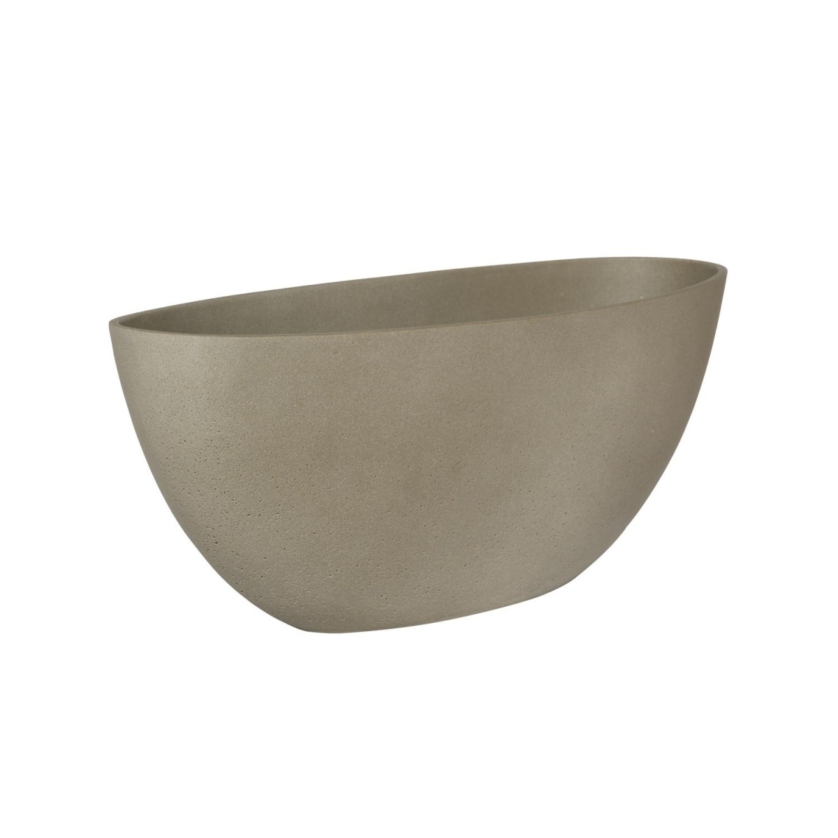 Kompozitní květináče - Květináč oválný DORANT S sandstone sv.šedý 43cm