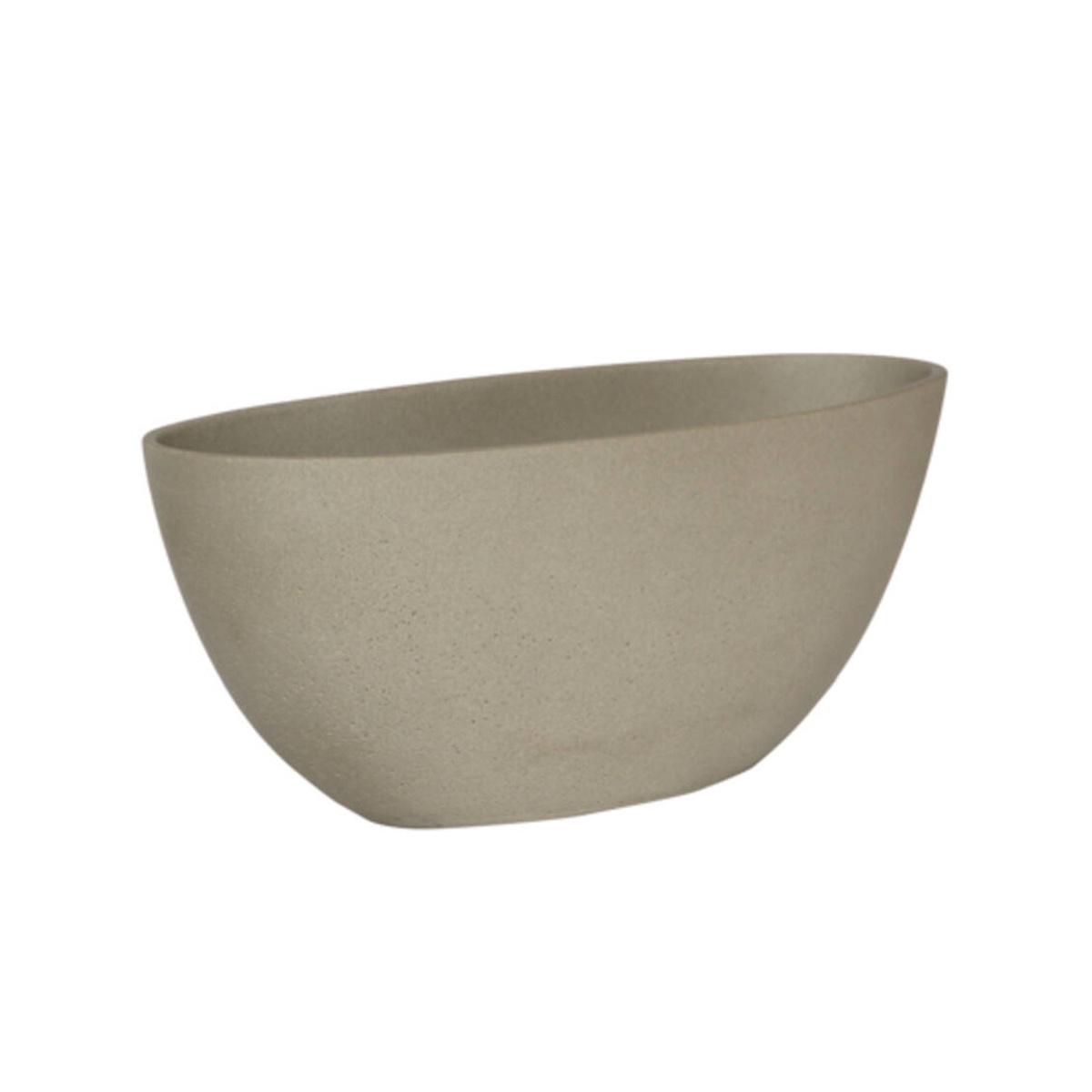 Kompozitní květináče - Květináč oválný DORANT XS sandstone sv.šedý 32cm