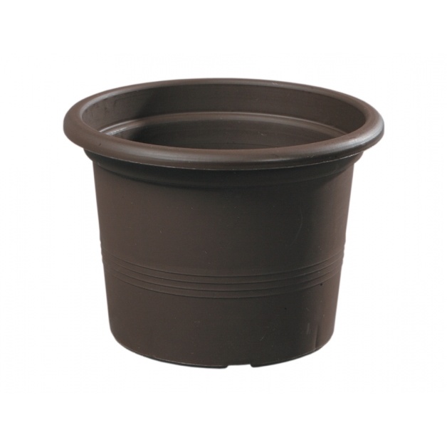 Květináče - Květináč plastový CAMPANULA hnědá 23cm