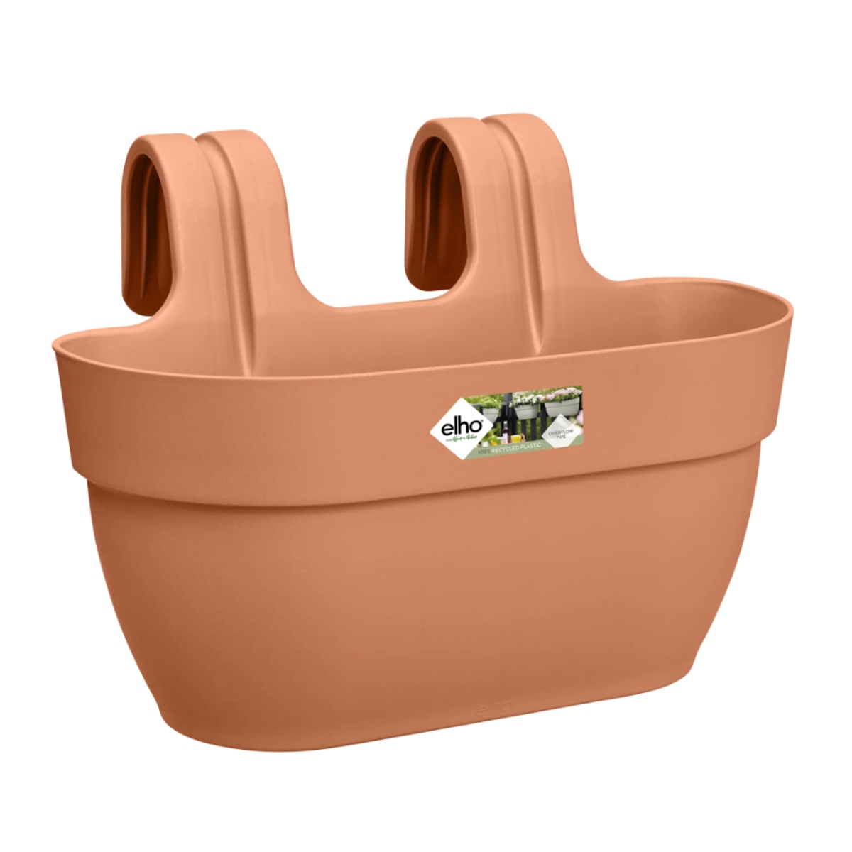 Plastové květináče - Květináč plastový ELHO Vibia Campana Easy Hanger M terakotový 36cm