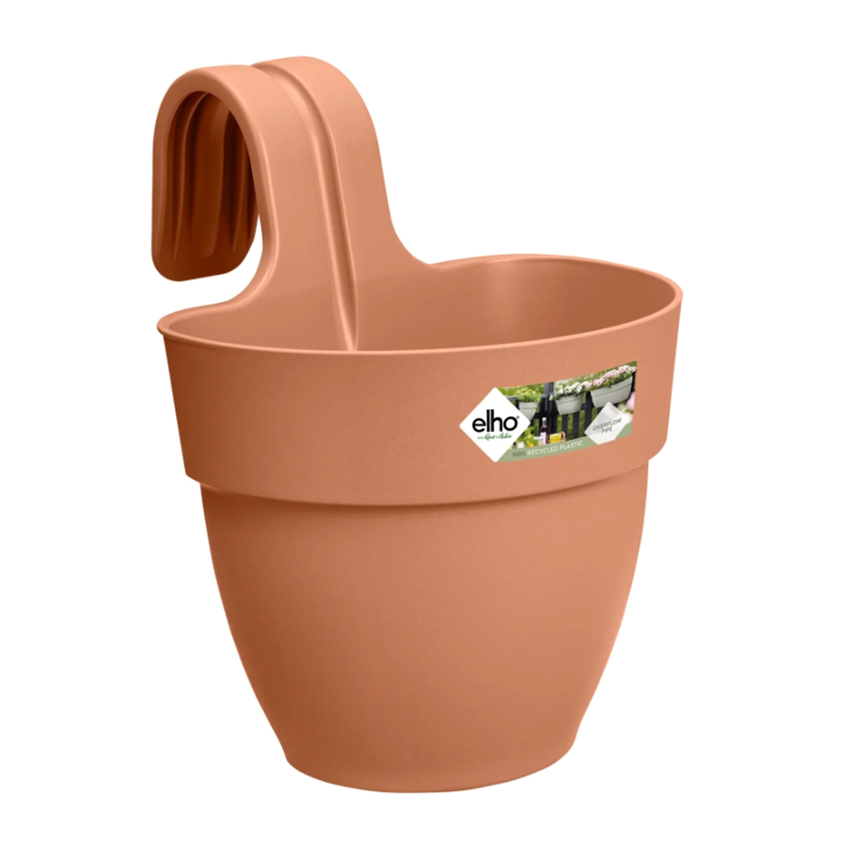 Plastové květináče - Květináč plastový ELHO Vibia Campana Easy Hanger S terakotový 24cm