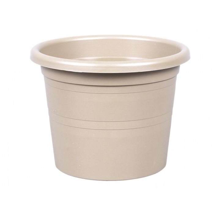 Květináče - Květináč plastový SAKURA MODERN matný béžový 16cm