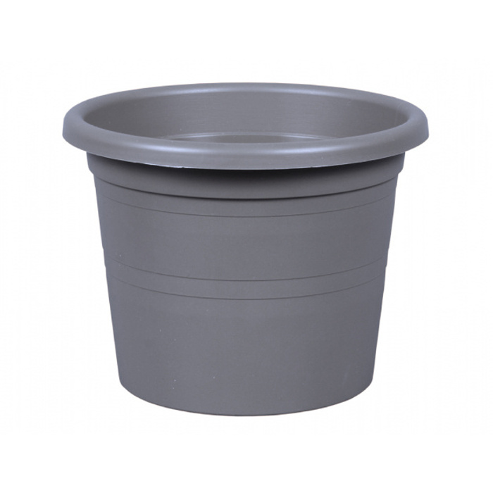 Květináče - Květináč plastový SAKURA MODERN matný šedý 26cm