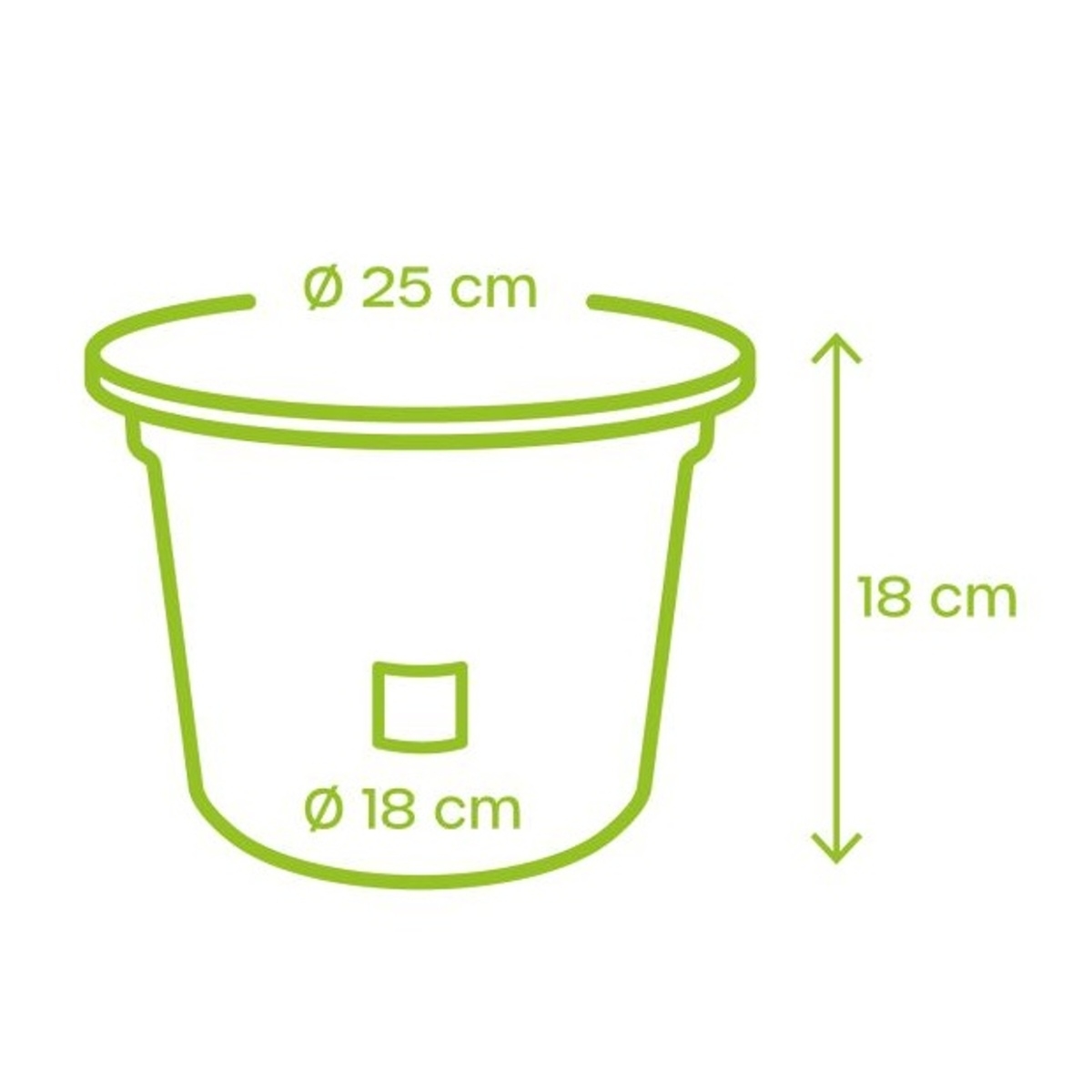 Květináč plastový samozavlažovací NARZA antracitový 25cm-1